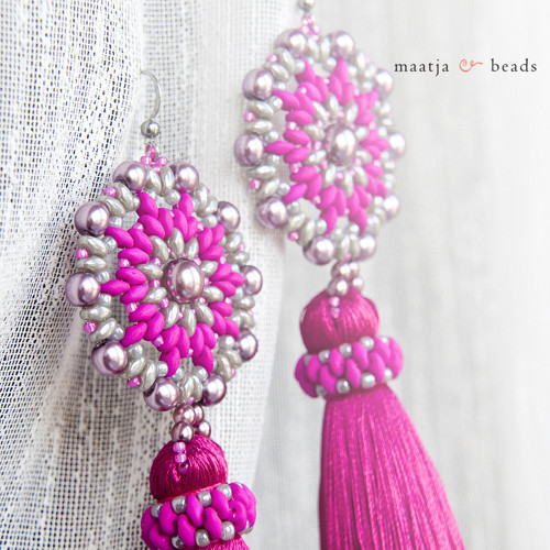 Mandalas variations - Dark pink with tassel — foto 5