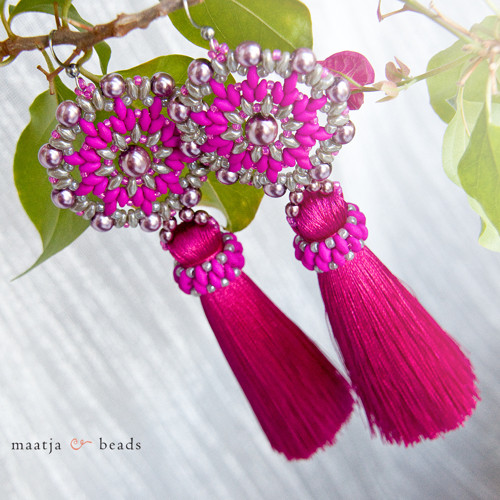 Mandalas variations - Dark pink with tassel — foto 6