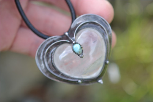 Srdce...křišťál a larimar — foto 2
