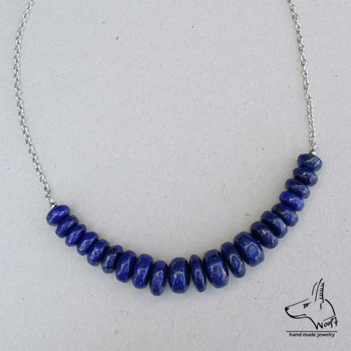 Lazhvard (lapis lazuli) - modrý náhrdelník — foto 3