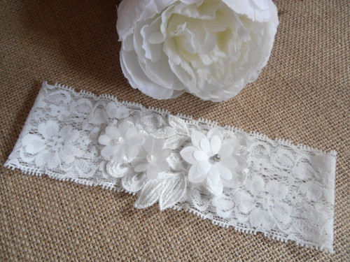 Svatební podvazek ivory — foto 2