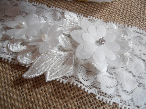 Svatební podvazek ivory — foto 3