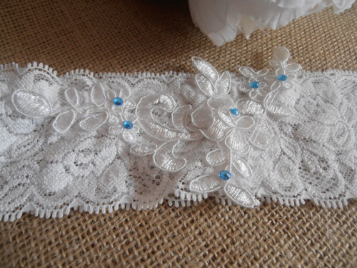 Svatební podvazek ivory — foto 2