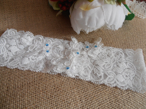 Svatební podvazek ivory — foto 3