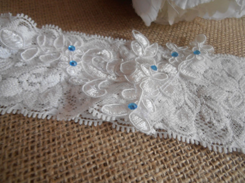 Svatební podvazek ivory — foto 4
