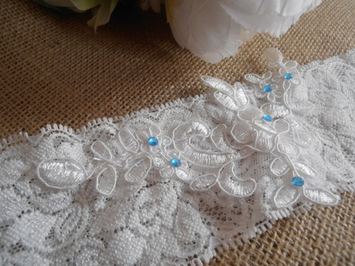 Svatební podvazek ivory — foto 5