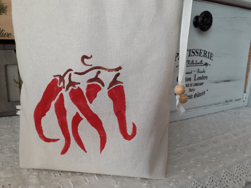 Látkový pytlík - Chilli papričky II — foto 3