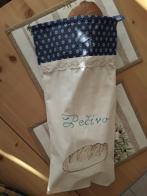 Látkový pytlík na chleba - chlebovník — foto 2