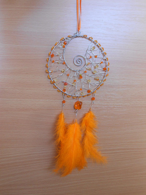 Lapač snů - dreamcatcher, sluníčkový — foto 4