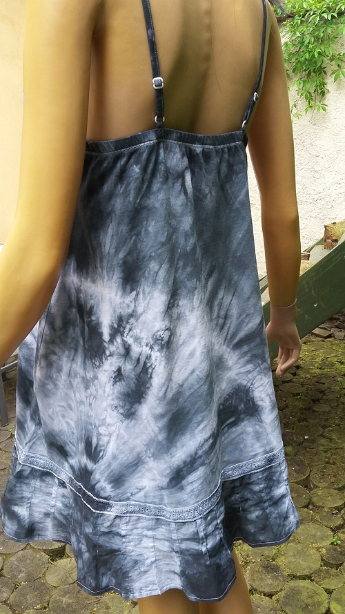 Boho, vintage s batikou, tunika/šatky — foto 4