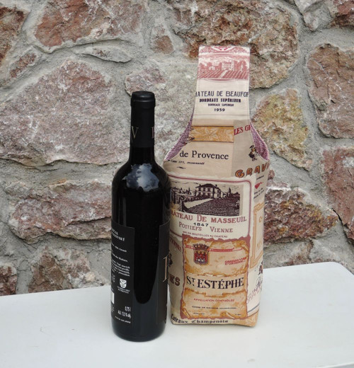 Dárková taštička na víno "Viněty" — foto 2