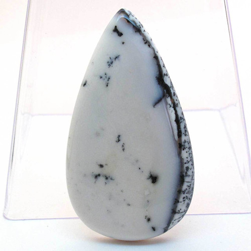 Kabošon dendritický opál kapka 60mm — foto 3