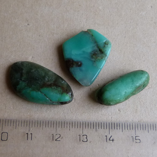 Chrysopras - 3 ks — foto 2