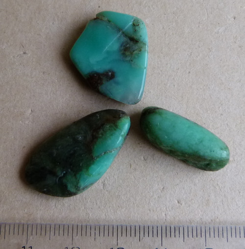 Chrysopras - 3 ks — foto 3