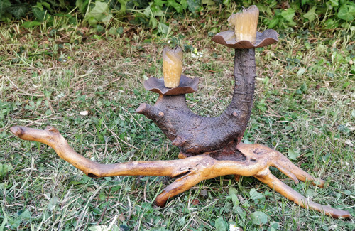 Samorost - dvojramenný svícen — foto 2