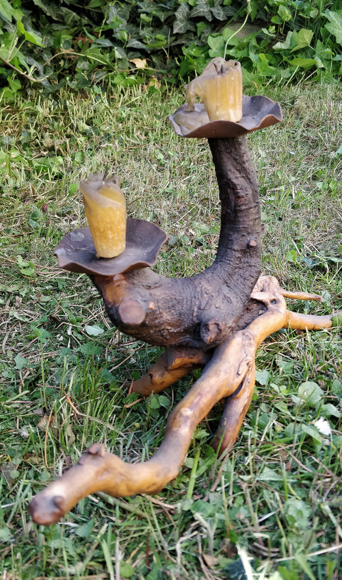 Samorost - dvojramenný svícen — foto 3