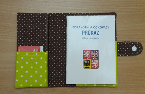 Obal na očk. průkaz zelenohnědý-opičky — foto 3