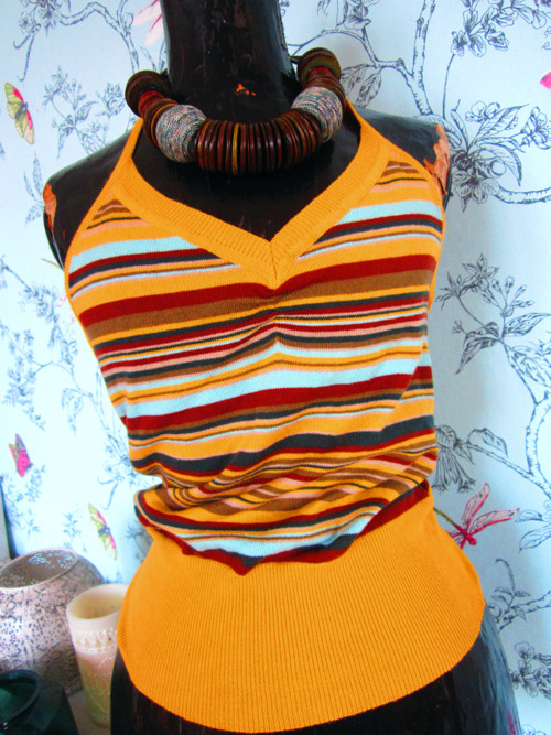 Retro proužek top — foto 2