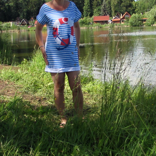 Tričko námořnické modré — foto 3