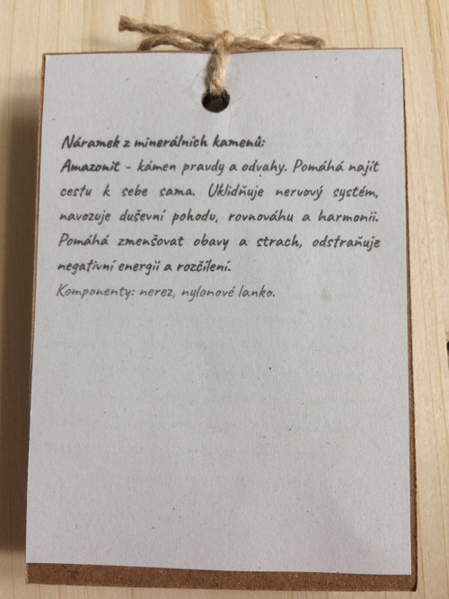 Náramek amazonit fazetovaný — foto 2