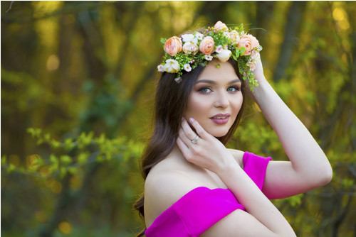 Boho čelenka "něha pivoněk" — foto 2