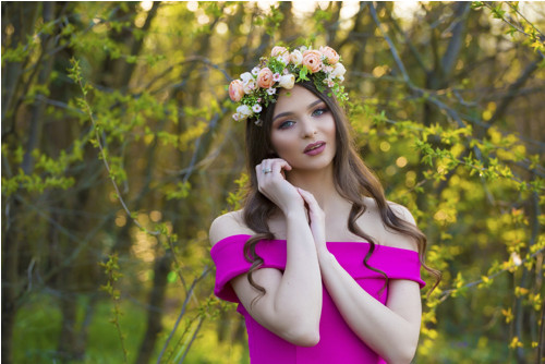 Boho čelenka "něha pivoněk" — foto 3