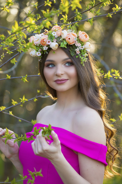 Boho čelenka "něha pivoněk" — foto 4