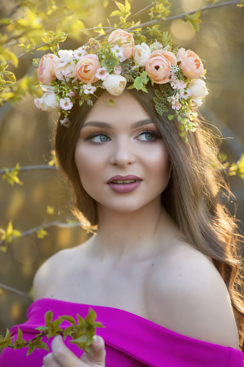 Boho čelenka "něha pivoněk" — foto 5