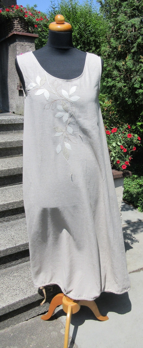 Jednoduché lněné M/L — foto 3