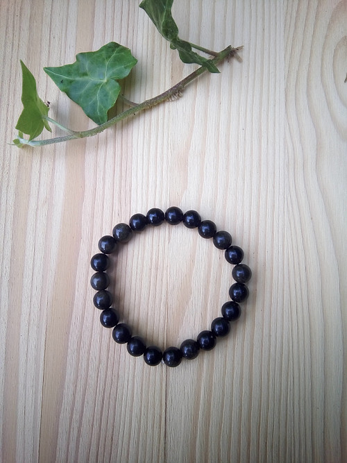 Náramek z gold sheen obsidiánu — foto 3