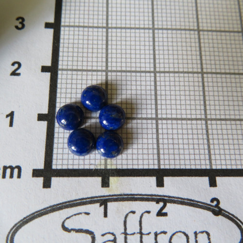 Lapis lazuli, kabošonek 5 mm — foto 2