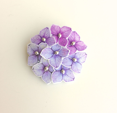 Brož kulatá- mini hortenzie — foto 3