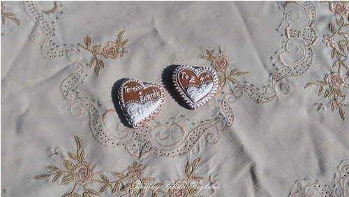 Svatební perníková jmenovka - s monogramem — foto 2