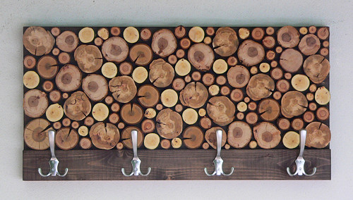 Dřevěný věšák RUSTIC — foto 3