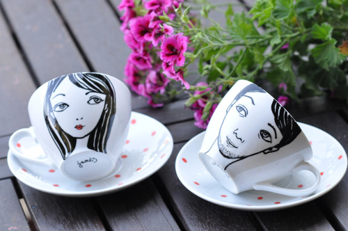 Porcelán set puntíčky — foto 2