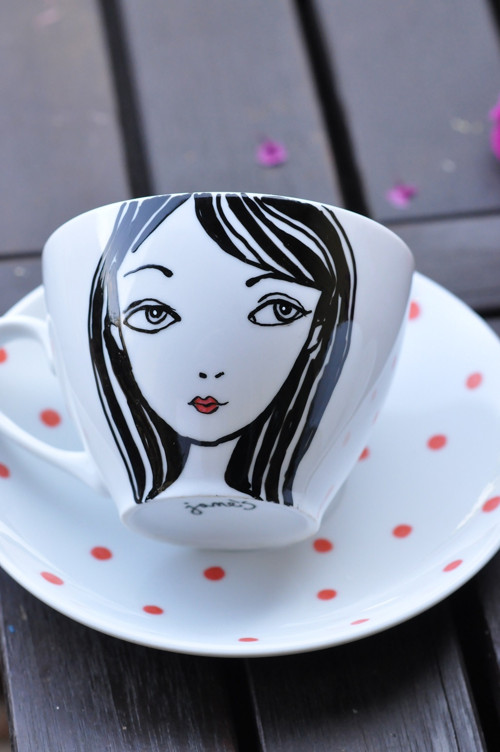 Porcelán set puntíčky — foto 3
