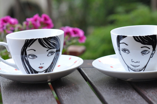 Porcelán set puntíčky — foto 5