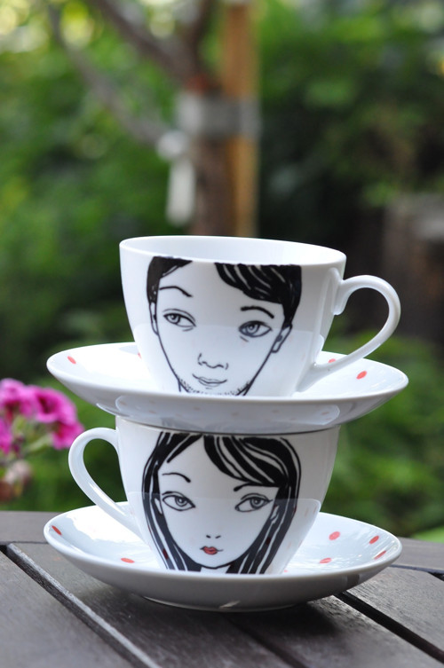 Porcelán set puntíčky — foto 6