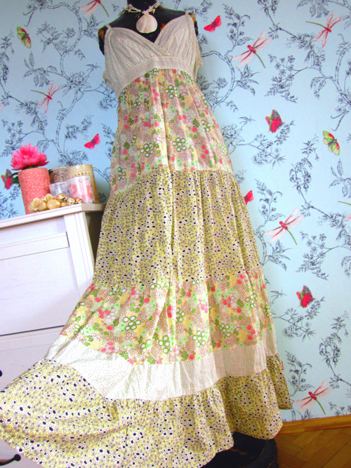 Boho patchwork šaty — foto 3