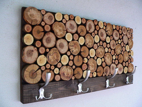 Dřevěný věšák RUSTIC — foto 2