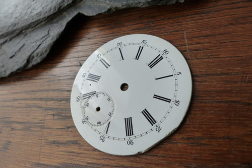 Smaltovaný ciferník 26 - materiál pro steampunk — foto 3