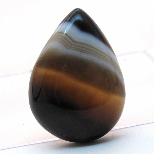 Kabošon onyx kapka 30mm REZERVACE — foto 3