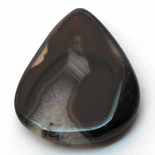 Kabošon černý onyx kapka 30mm REZERVACE — foto 2