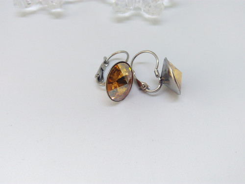 Náušnice NEREZ OCEL-Golden Shadow 12mm — foto 3