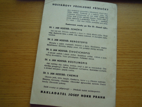 Hostáňovy přehledné příručky...ROSTLINOPIS 1946 — foto 6