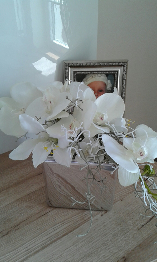 Moderní aranžmá s orchidejí — foto 3
