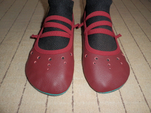 Vínové balerínky-barefoot — foto 3