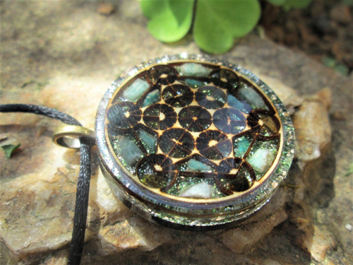 Org. šperk ,, Metatron klidu " s amazonitem — foto 4