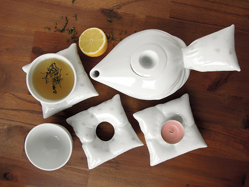"Peřinkový čaj pro dva" porcelánová souprava — foto 3