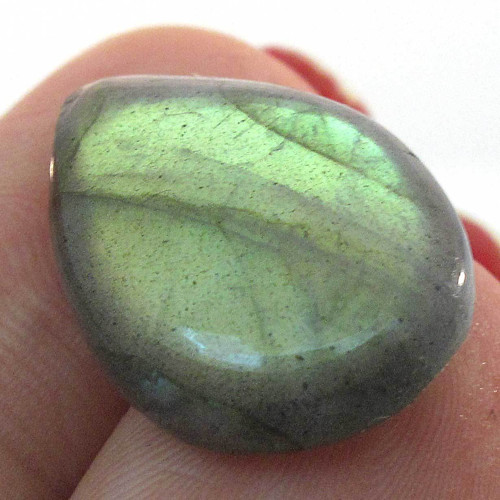 Kabošon labradorit kapka 21mm REZERVACE — foto 2